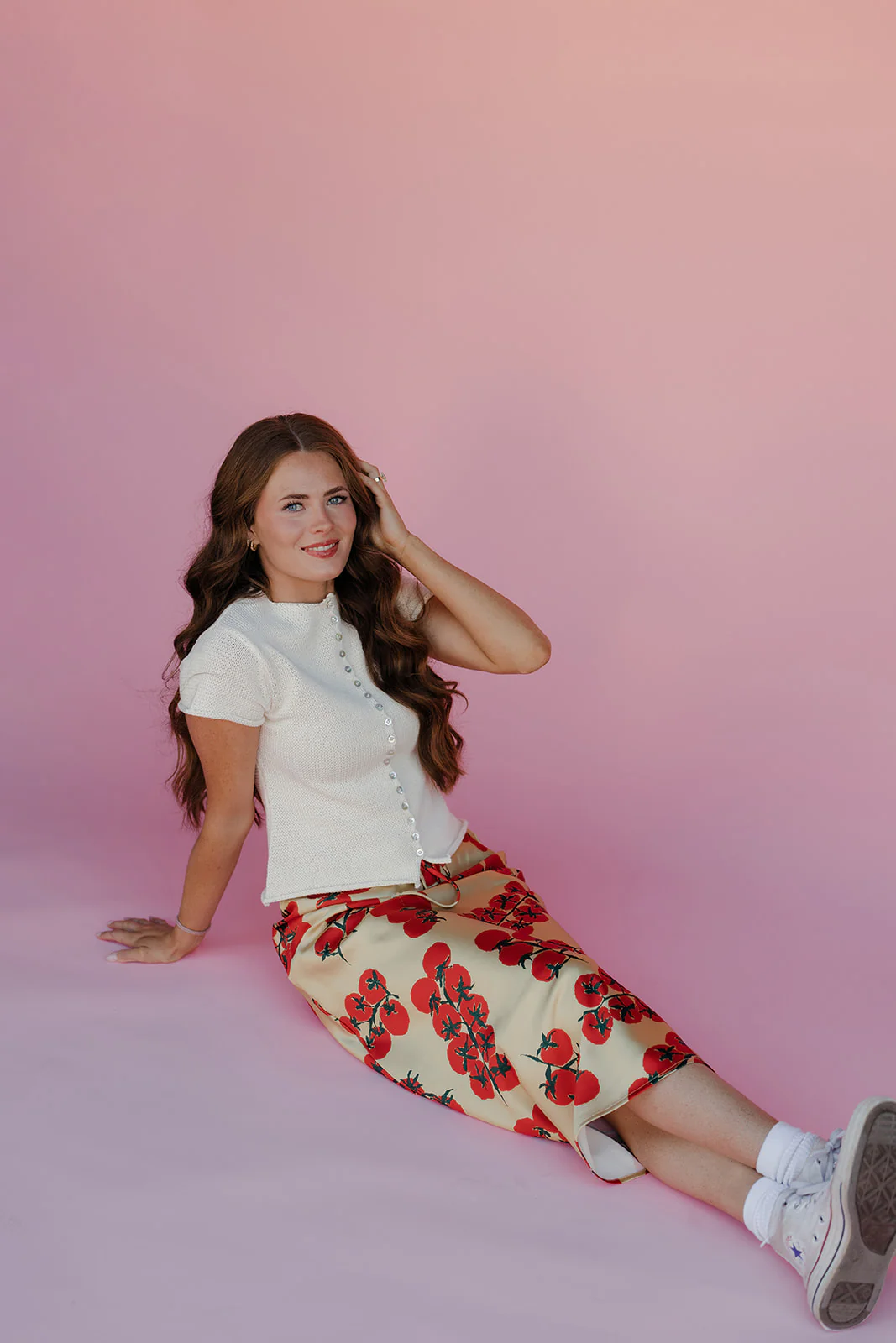 On The Vine Satin Skirt - Image 7