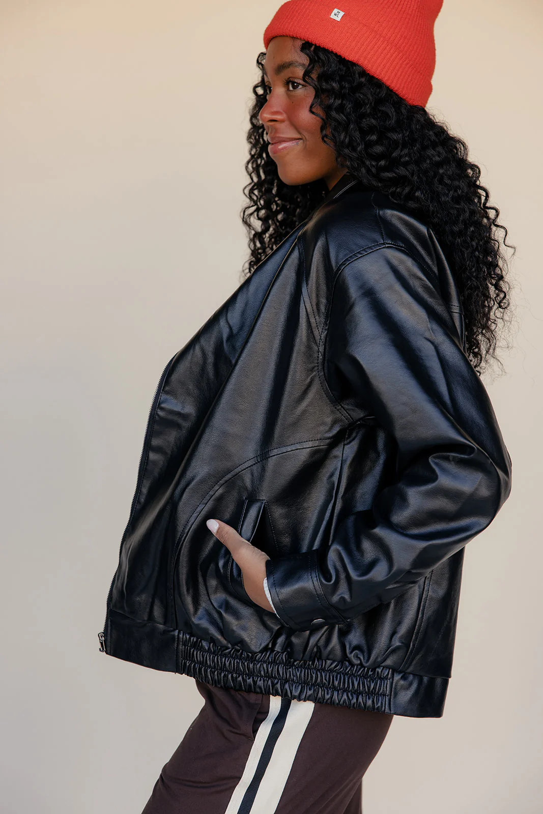 Onyx Leather Jacket - Image 2