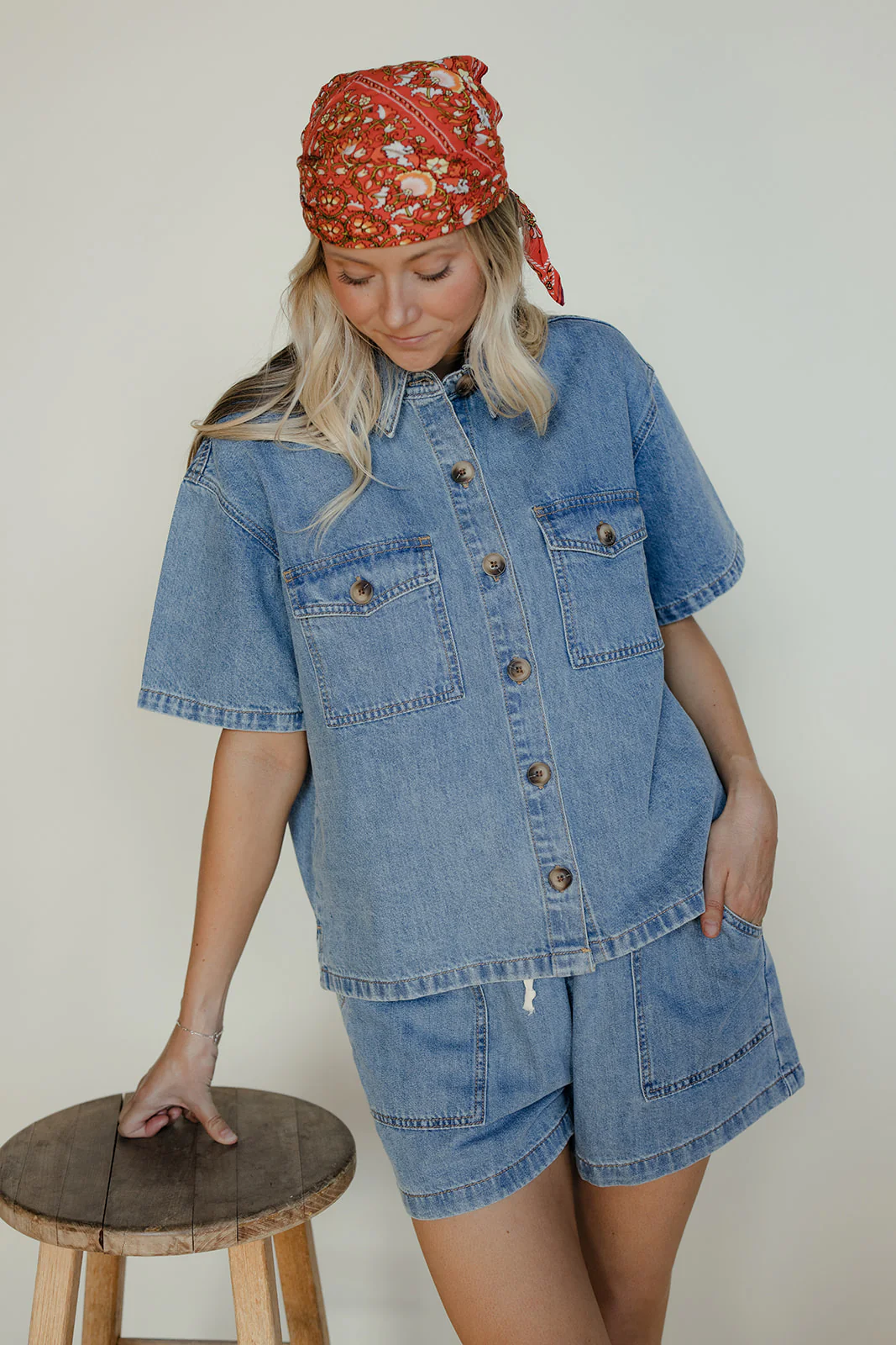 Oops I Fell In Love Denim Shorts - Image 6