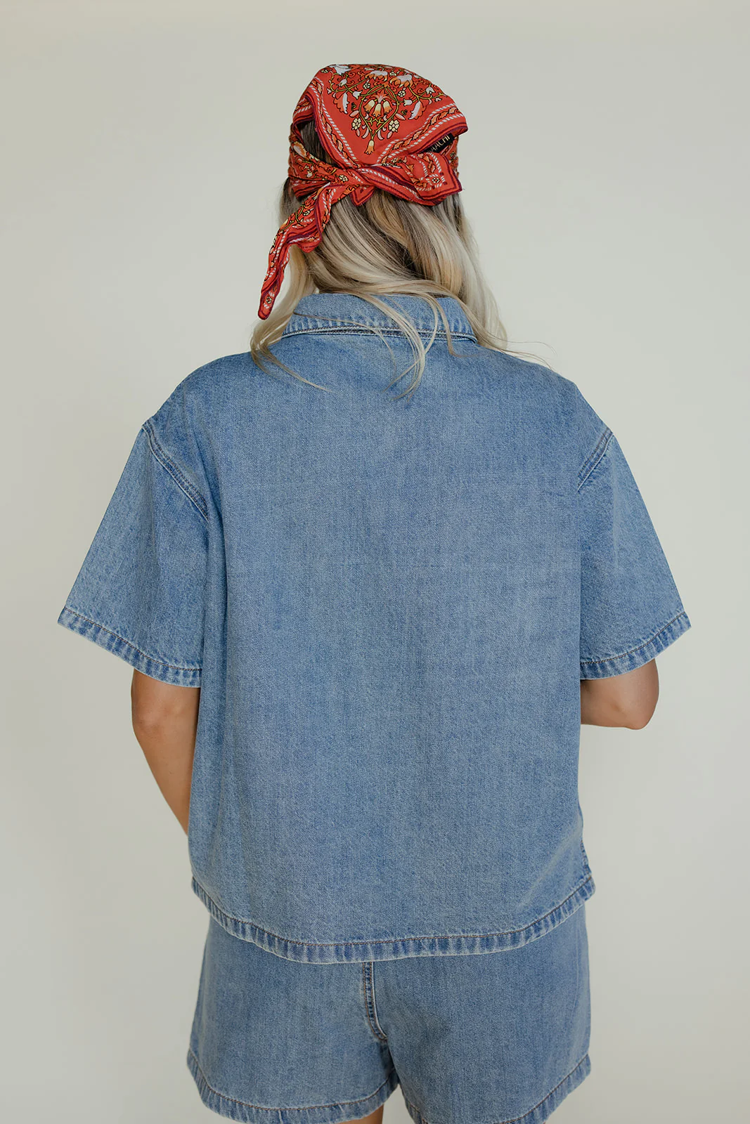 Oops I Fell In Love Denim Blouse - Image 5