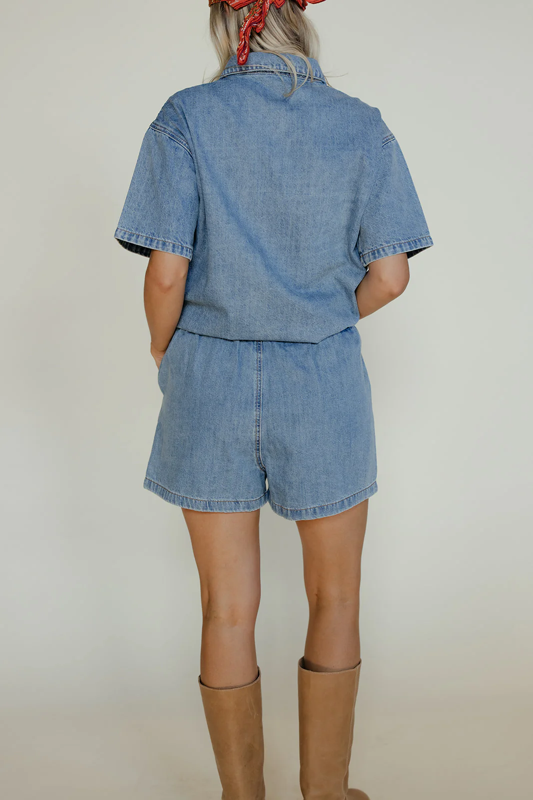 Oops I Fell In Love Denim Shorts - Image 3