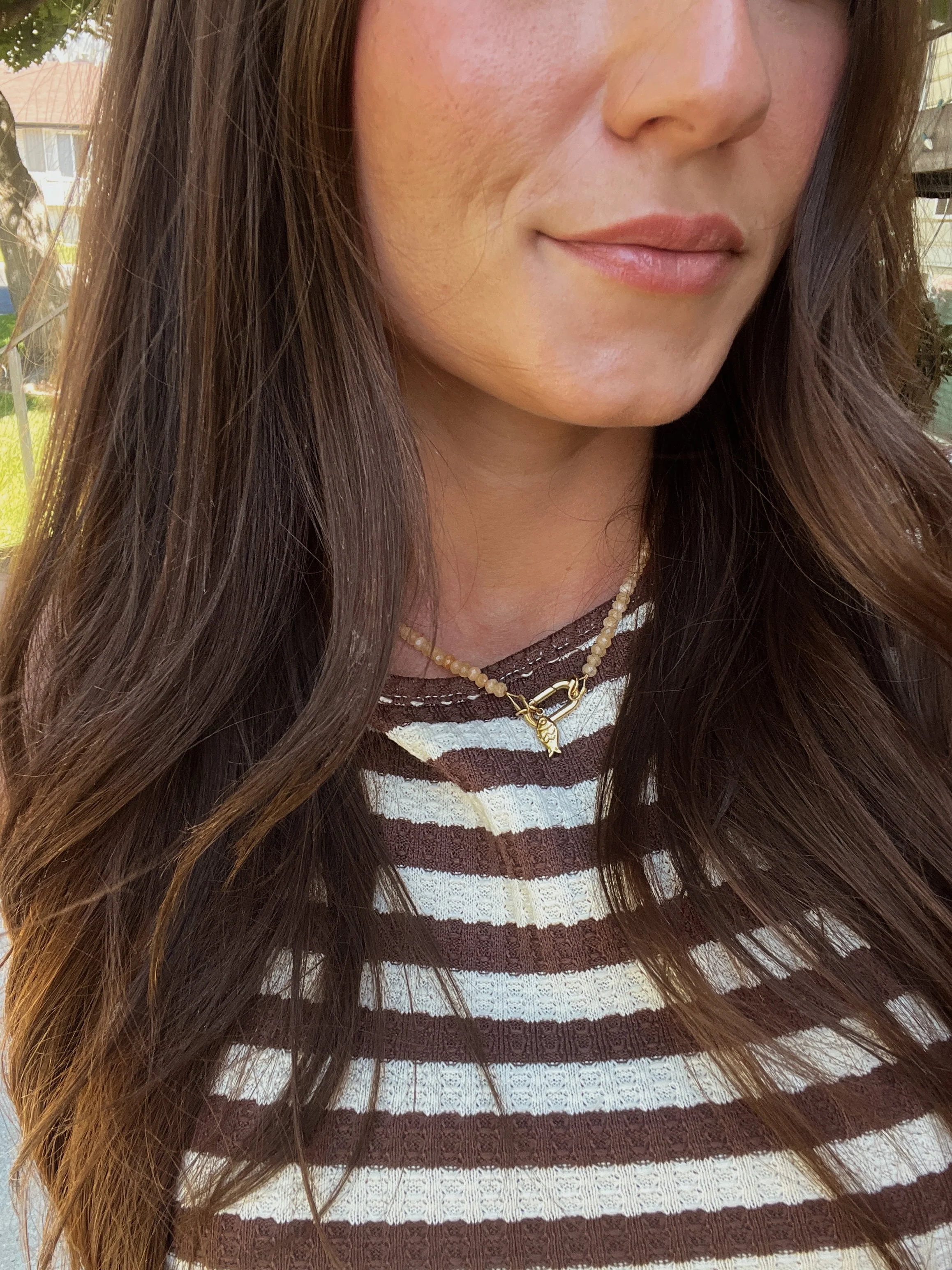 Orange Jade Necklace - Image 2