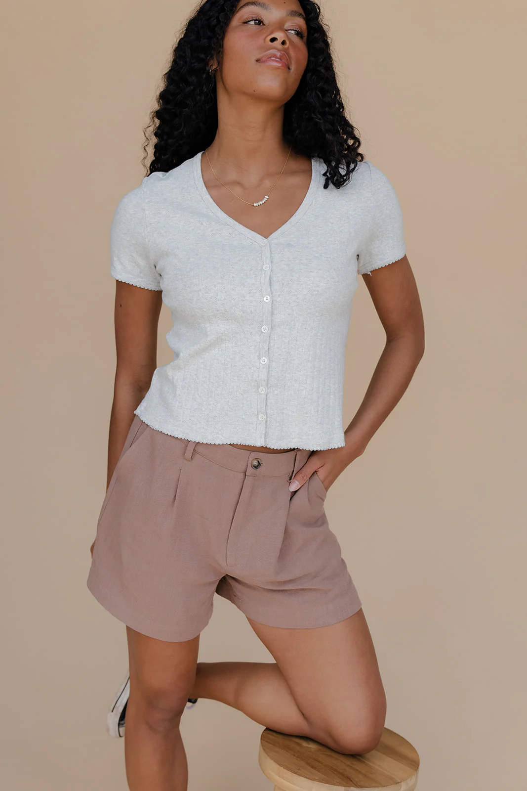 Outfit of the Day Linen Shorts - Image 5