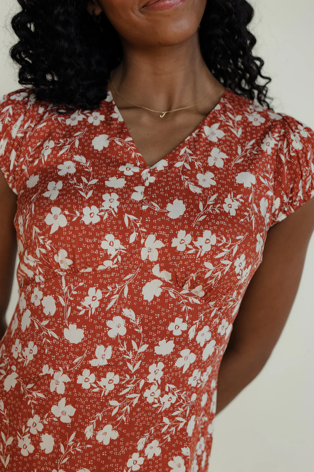 Painted Petals Floral Dress - Image 2
