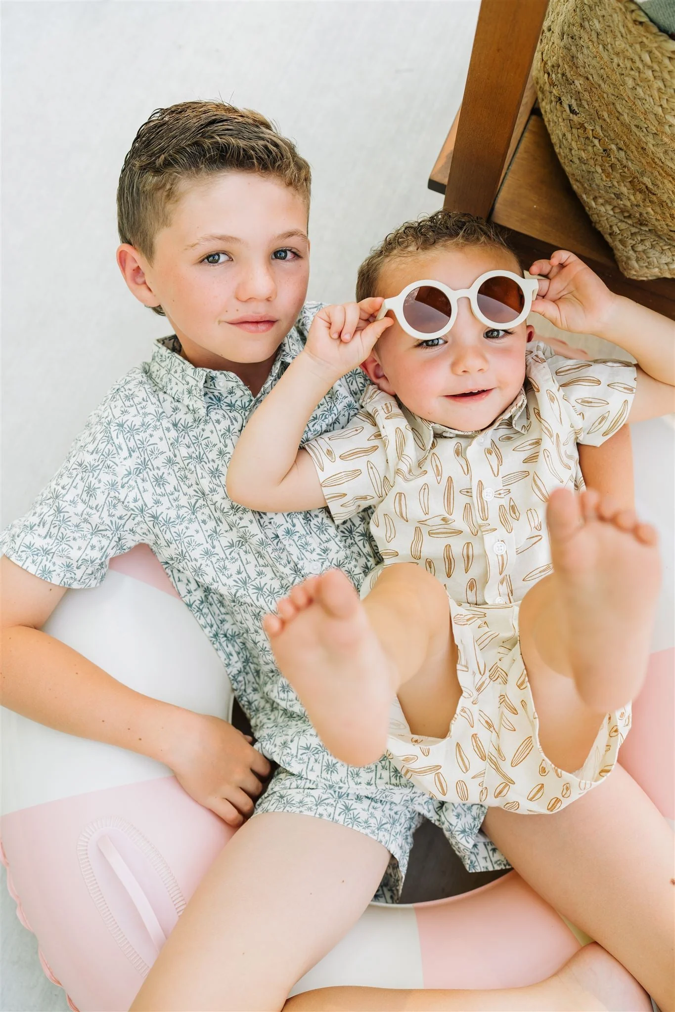Palm Tree Linen Button Up Shirt - Image 6