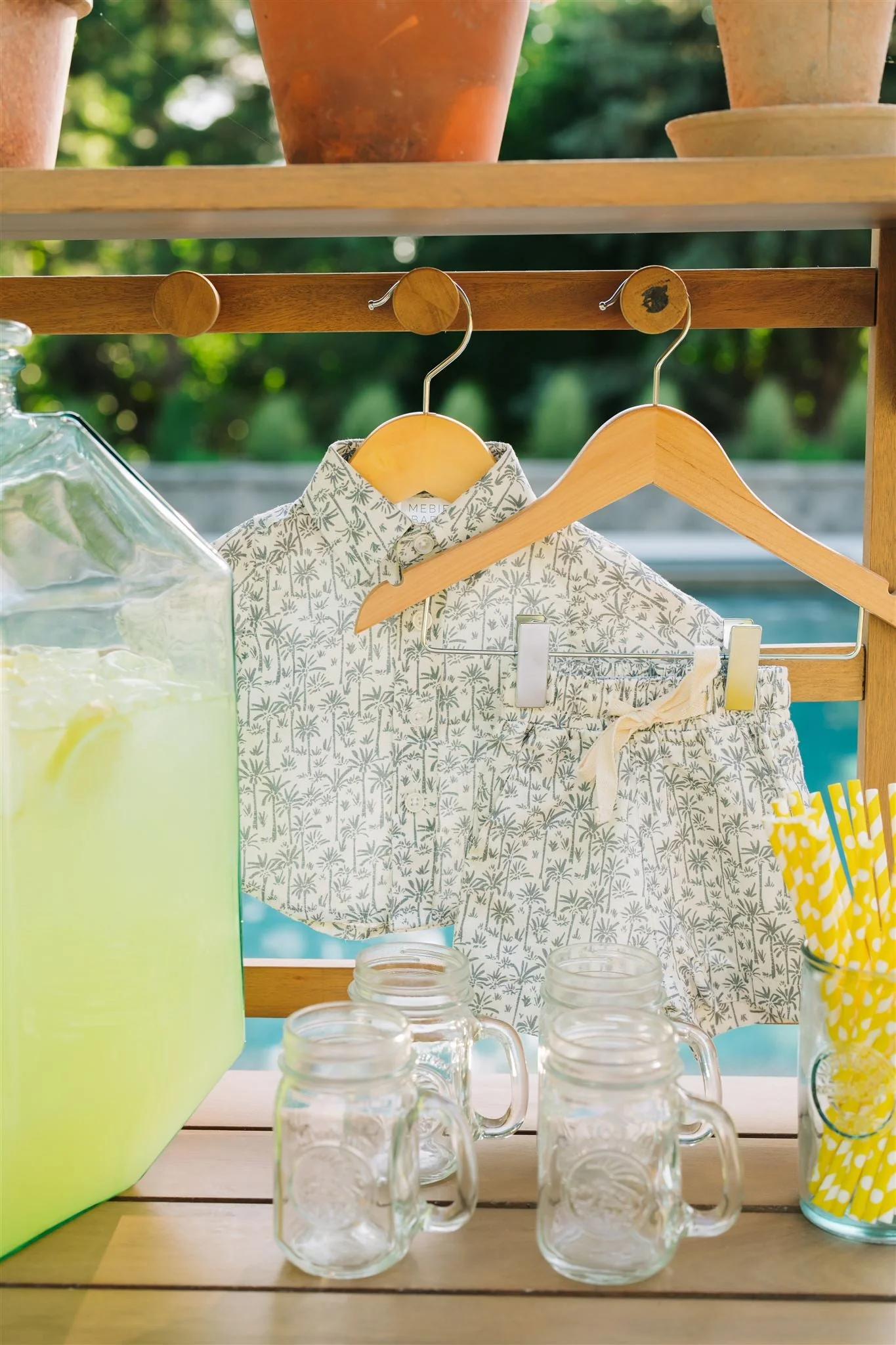 Palm Tree Linen Button Up Shirt - Image 7