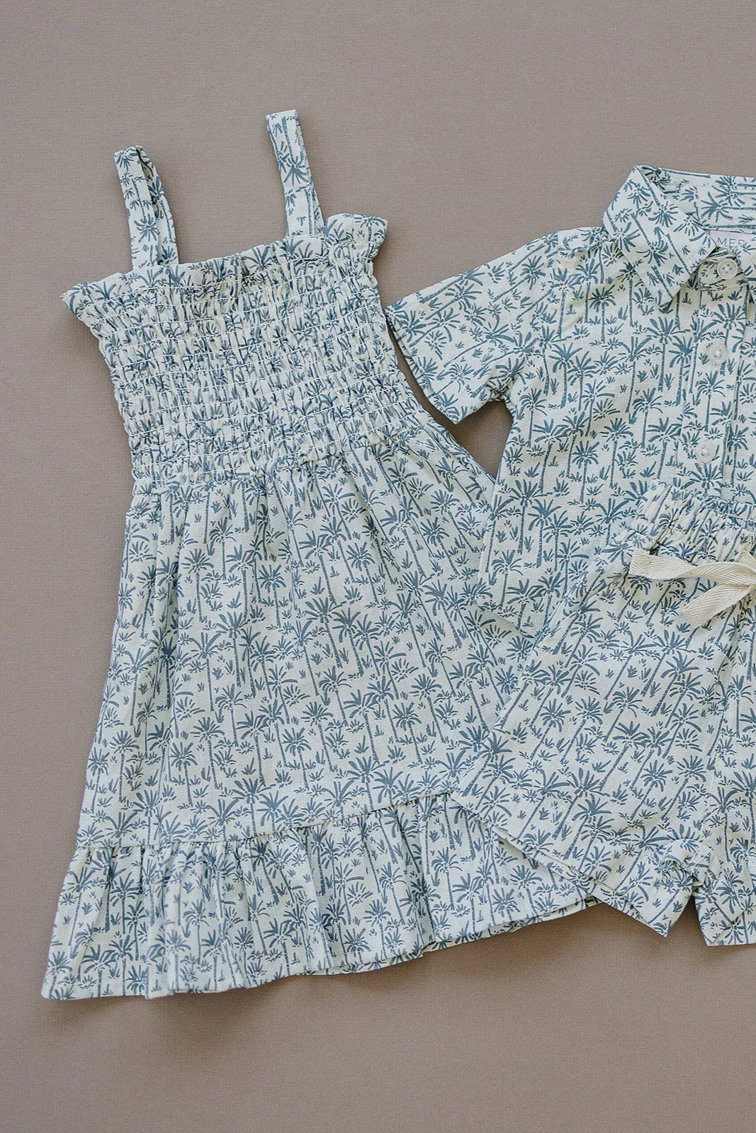 Palm Tree Linen Dress - Image 3