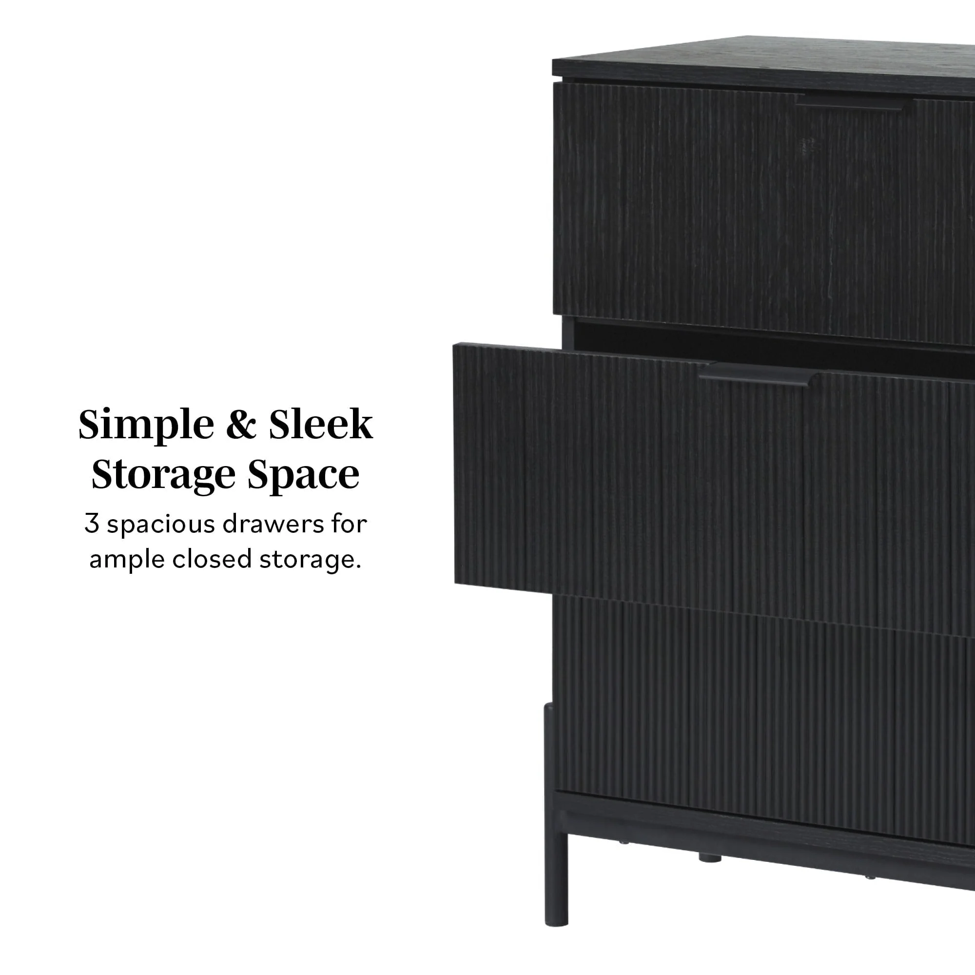 Paris Modern Scandinavian Reeded Dresser - Image 13
