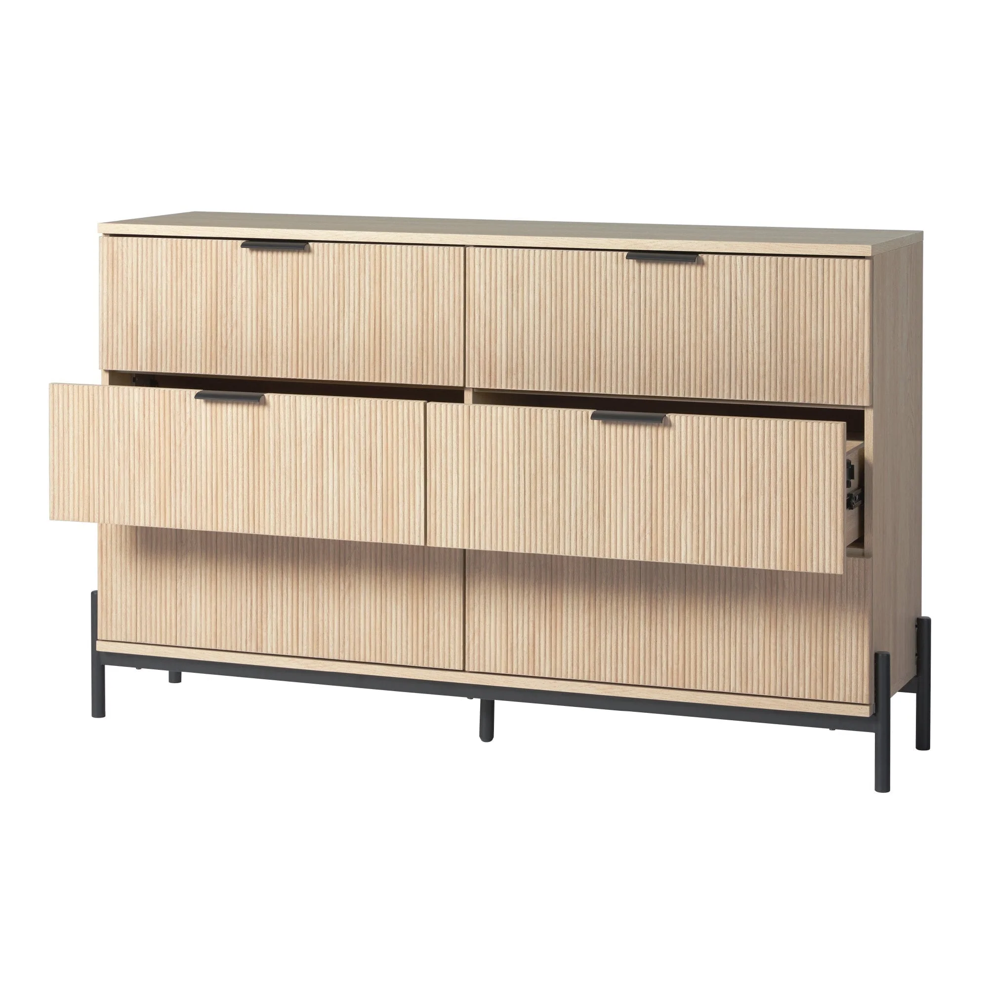 Paris Modern Scandinavian Reeded Dresser - Image 2