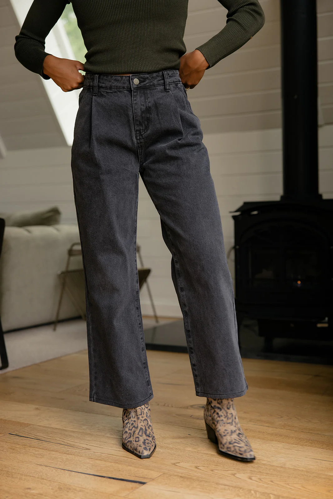 Parkway Pleated Jeans