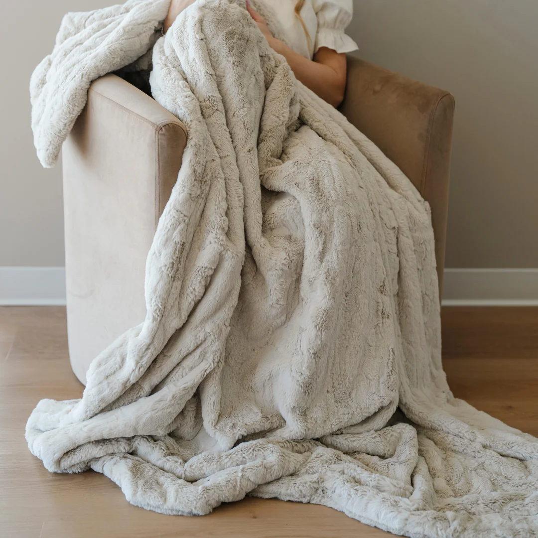 PATTERNED FAUX FUR XL THROW BLANKETS - Image 38