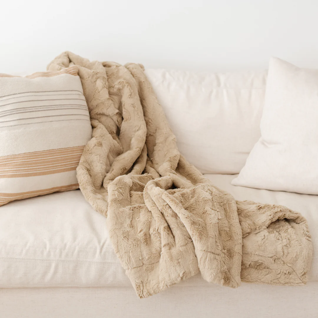 PATTERNED FAUX FUR XL THROW BLANKETS - Image 58