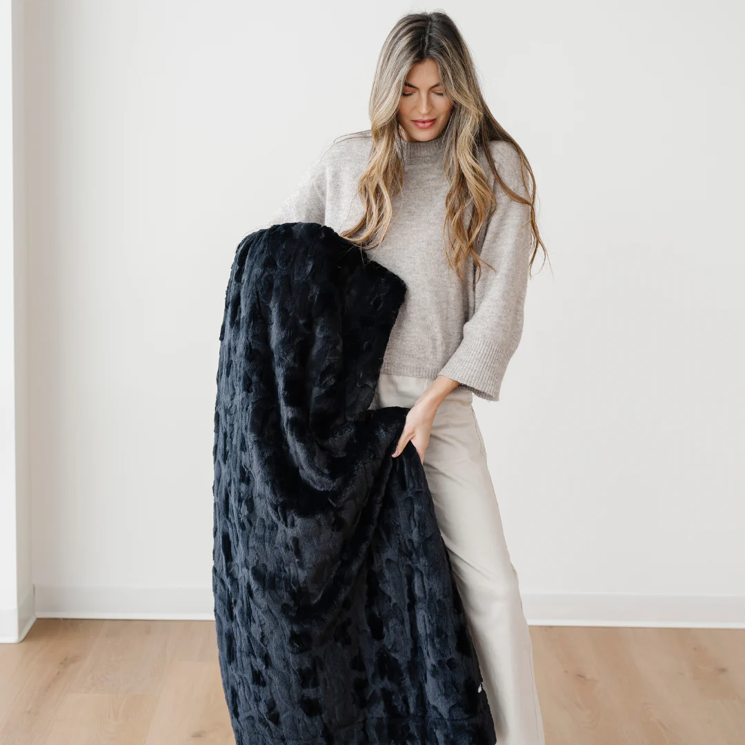 PATTERNED FAUX FUR XL THROW BLANKETS - Image 71