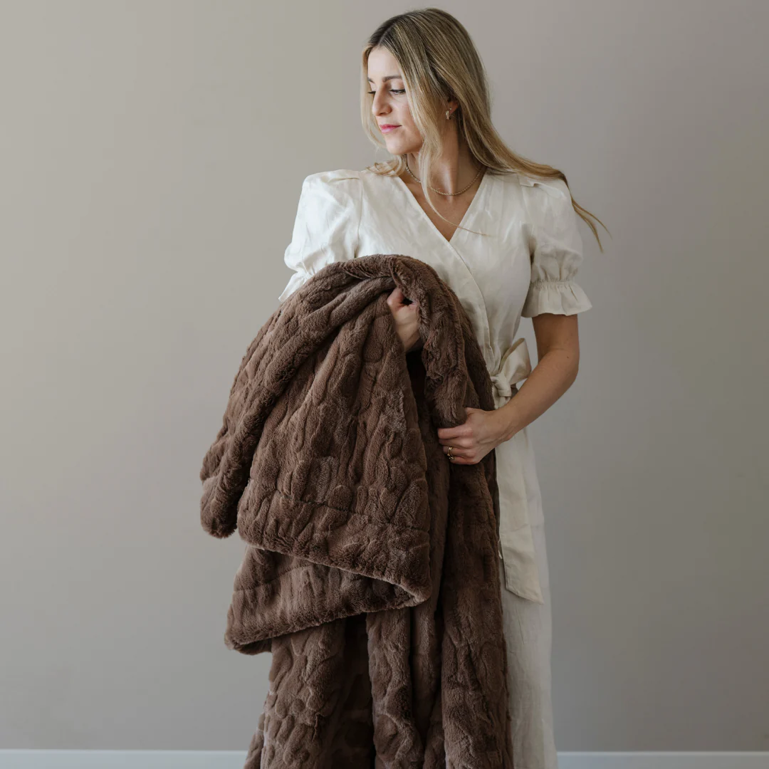 PATTERNED FAUX FUR XL THROW BLANKETS - Image 80
