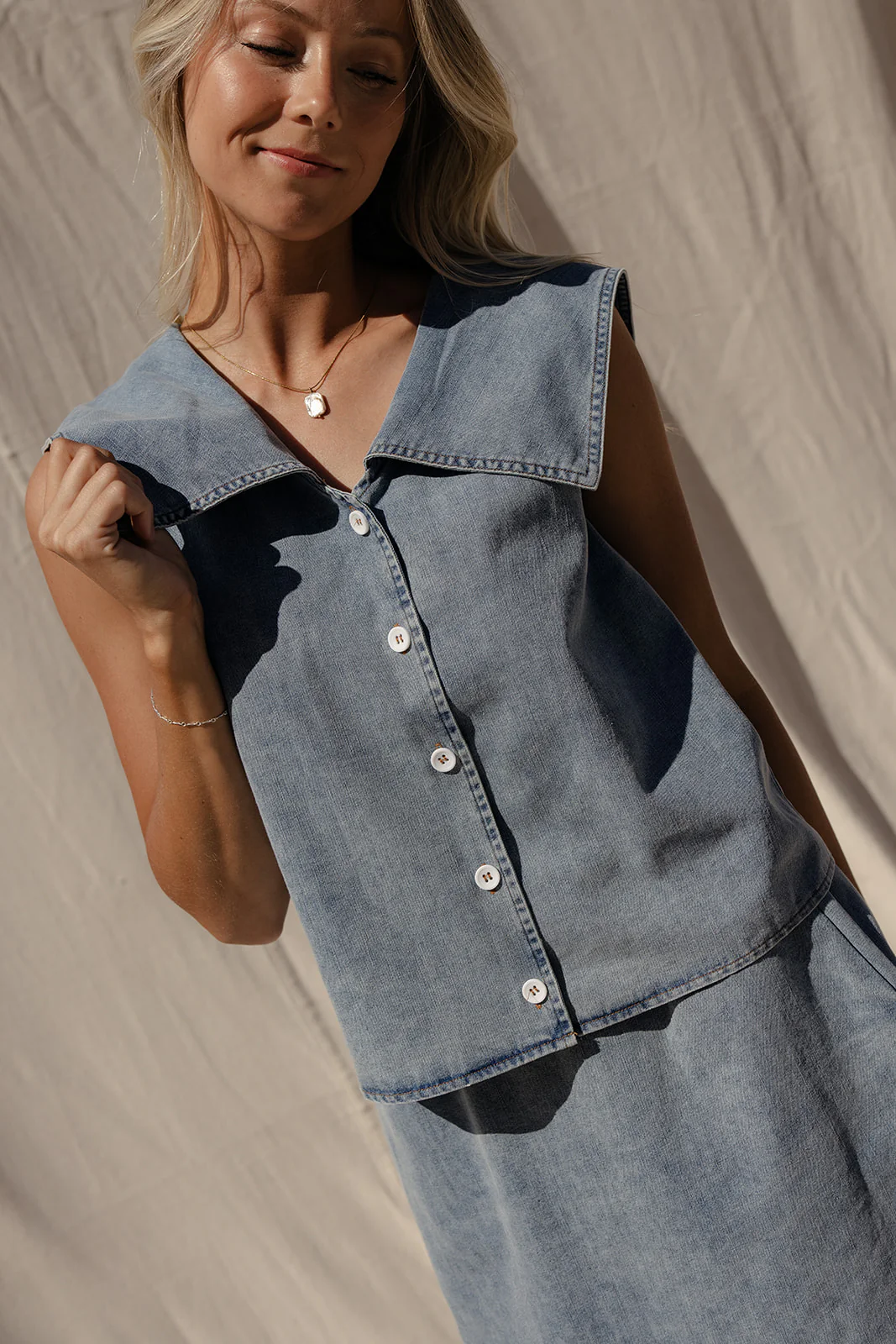 Prairie Denim Top