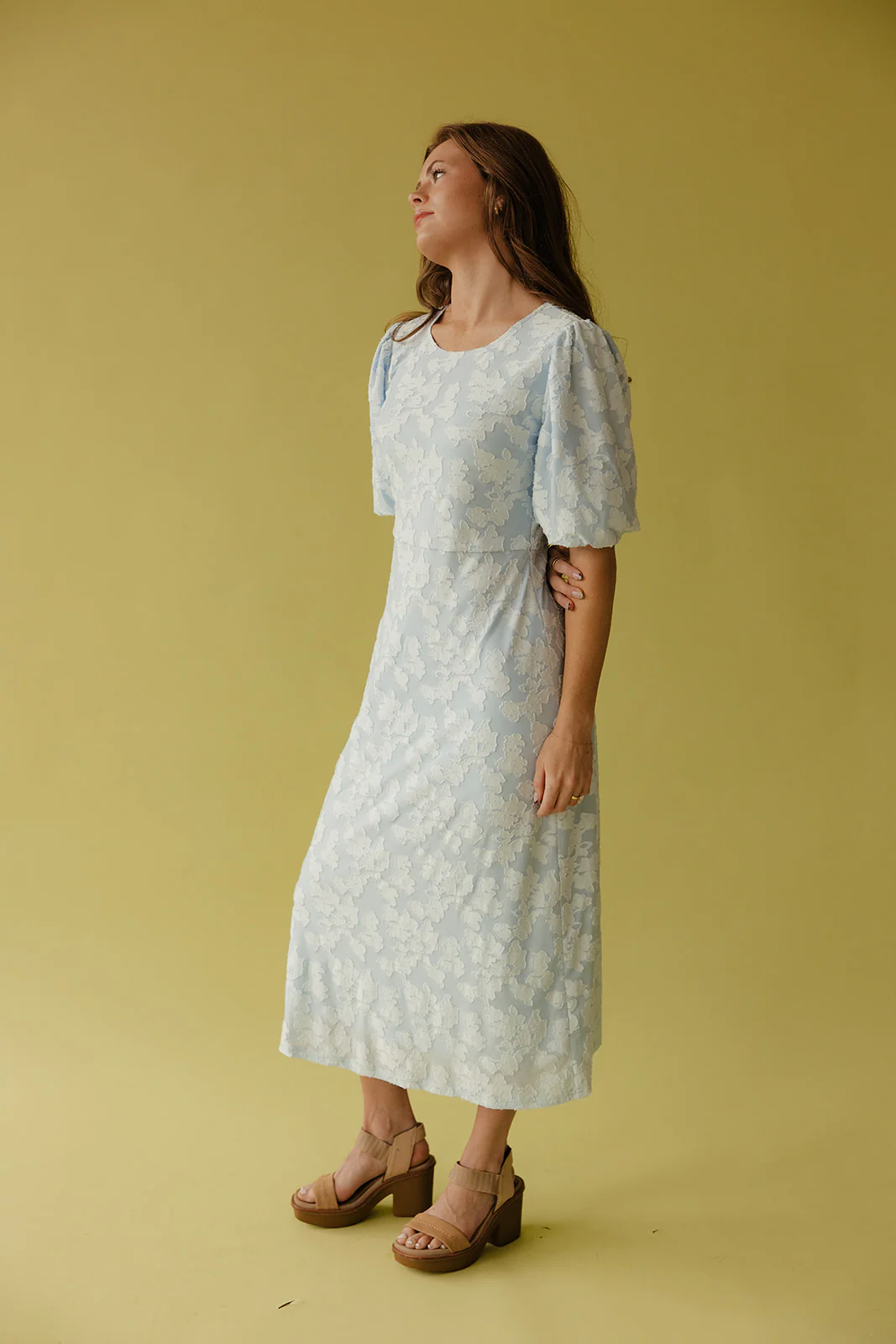 Pressed Petals Floral Embossed Dress - Image 16