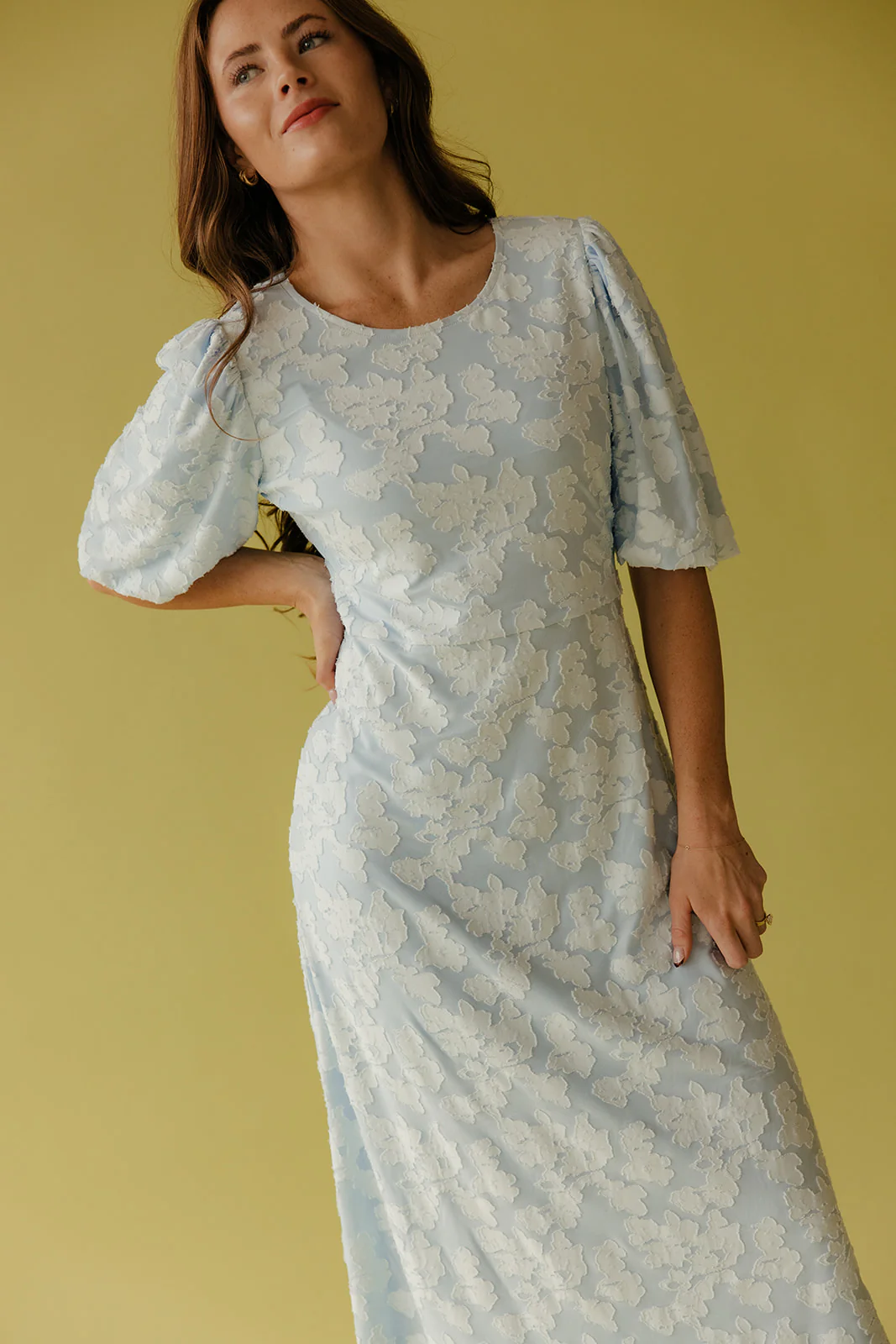 Pressed Petals Floral Embossed Dress - Image 18