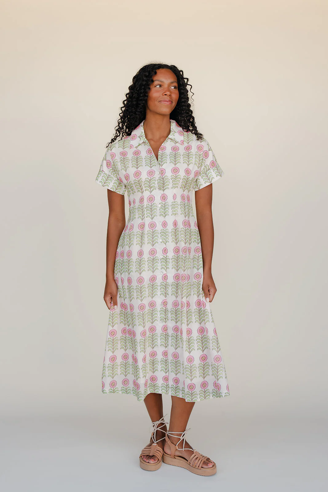 Pretty In Petals Midi Dress - Image 3