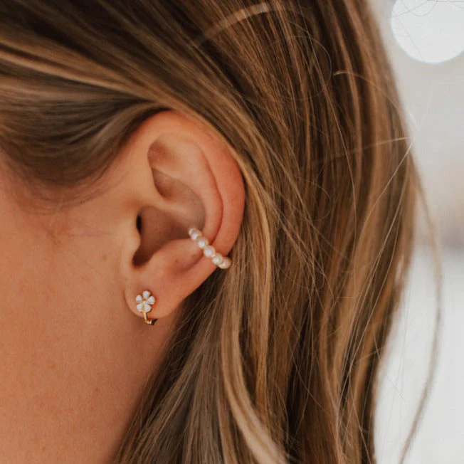 Princess Gold Filled Pearl Ear Cuff - Image 5