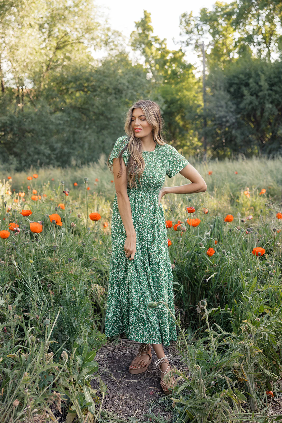 Rachelle Smocked Maxi - Image 8
