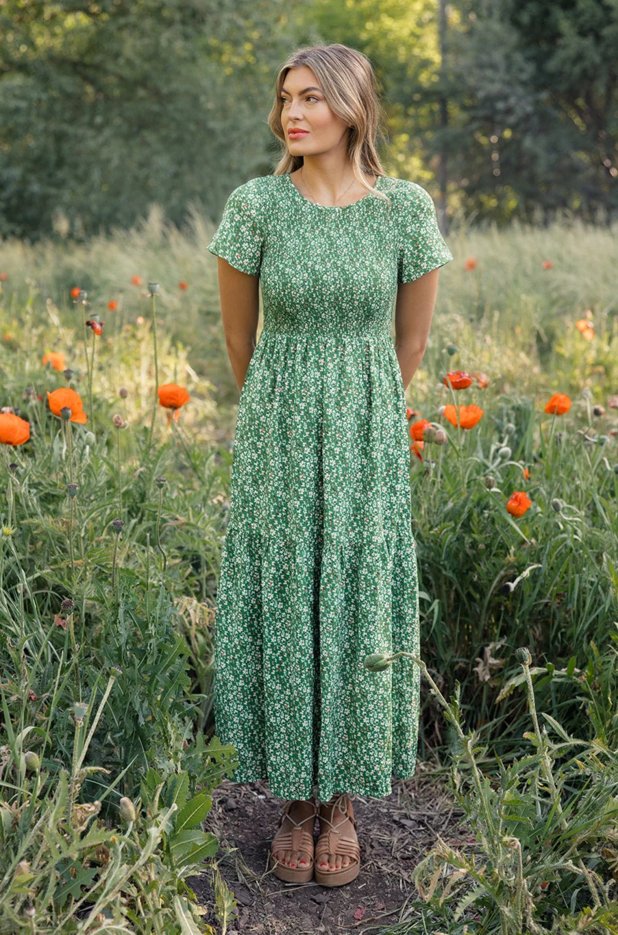 Rachelle Smocked Maxi - Image 9