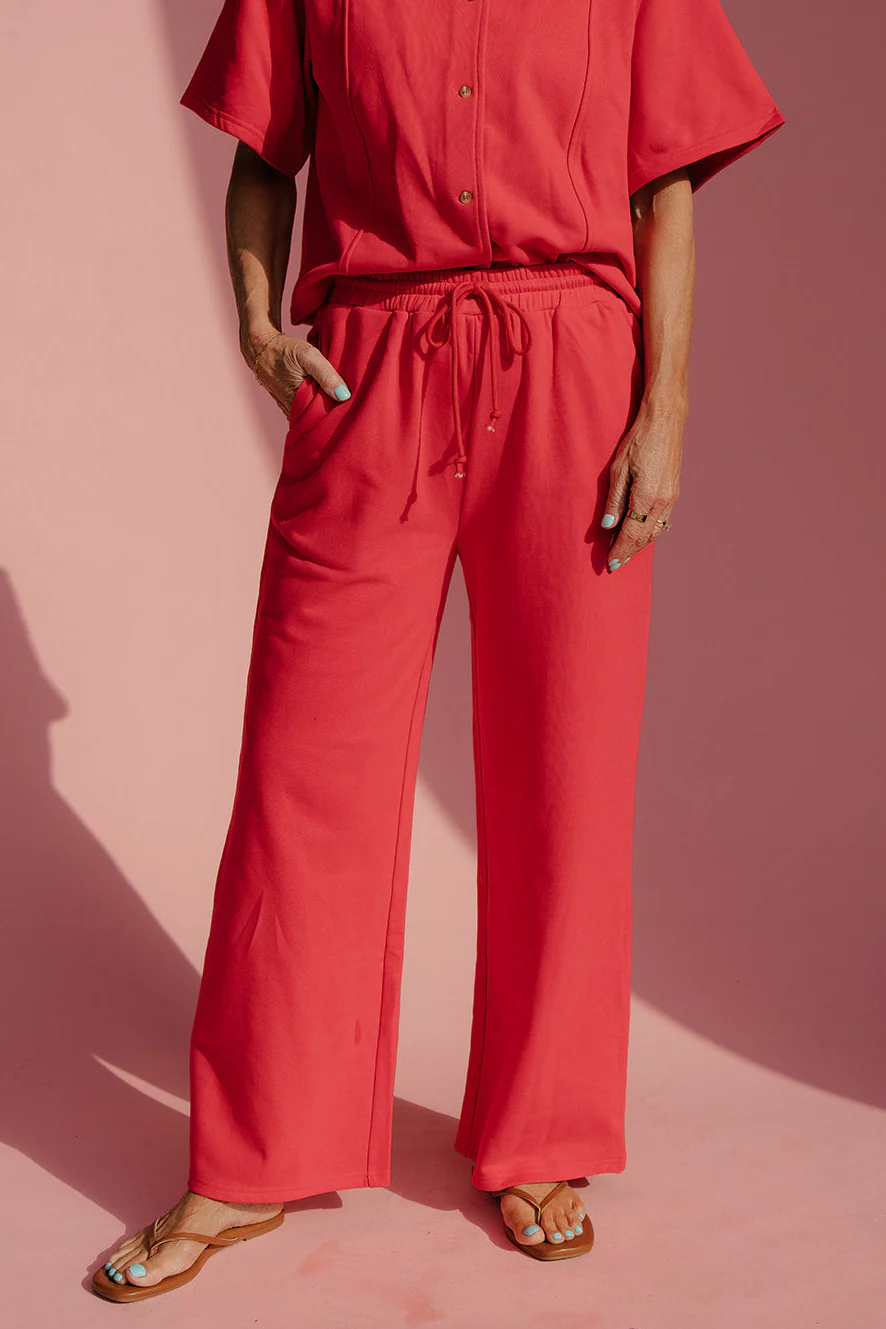 Red Hot Wide Leg Pants - Image 2