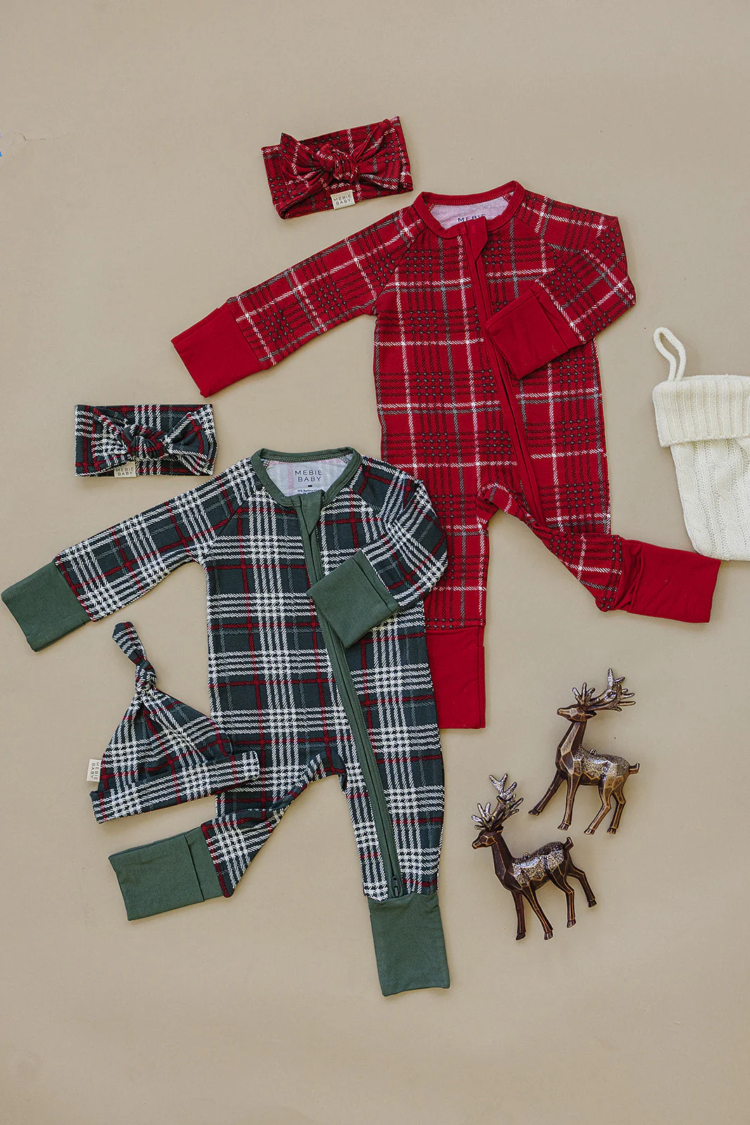 Red Plaid Bamboo Zipper - Image 6