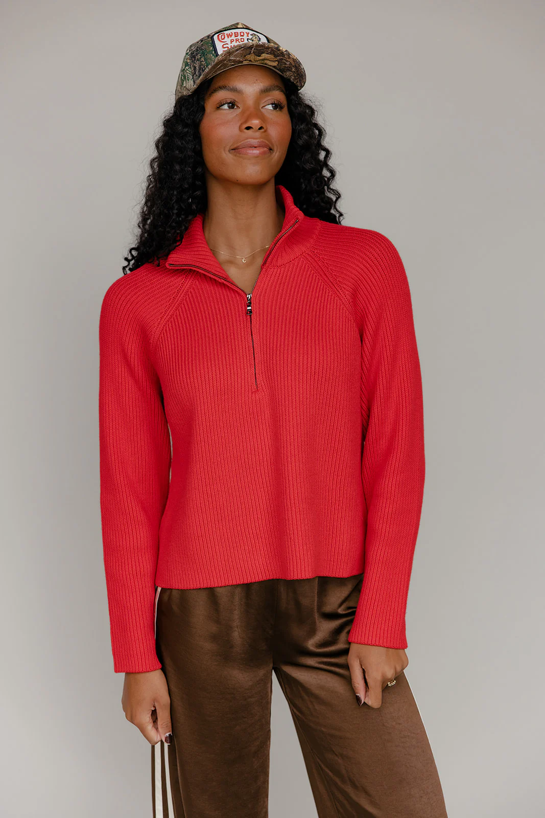 Redline Zip Henley Sweater - Image 3