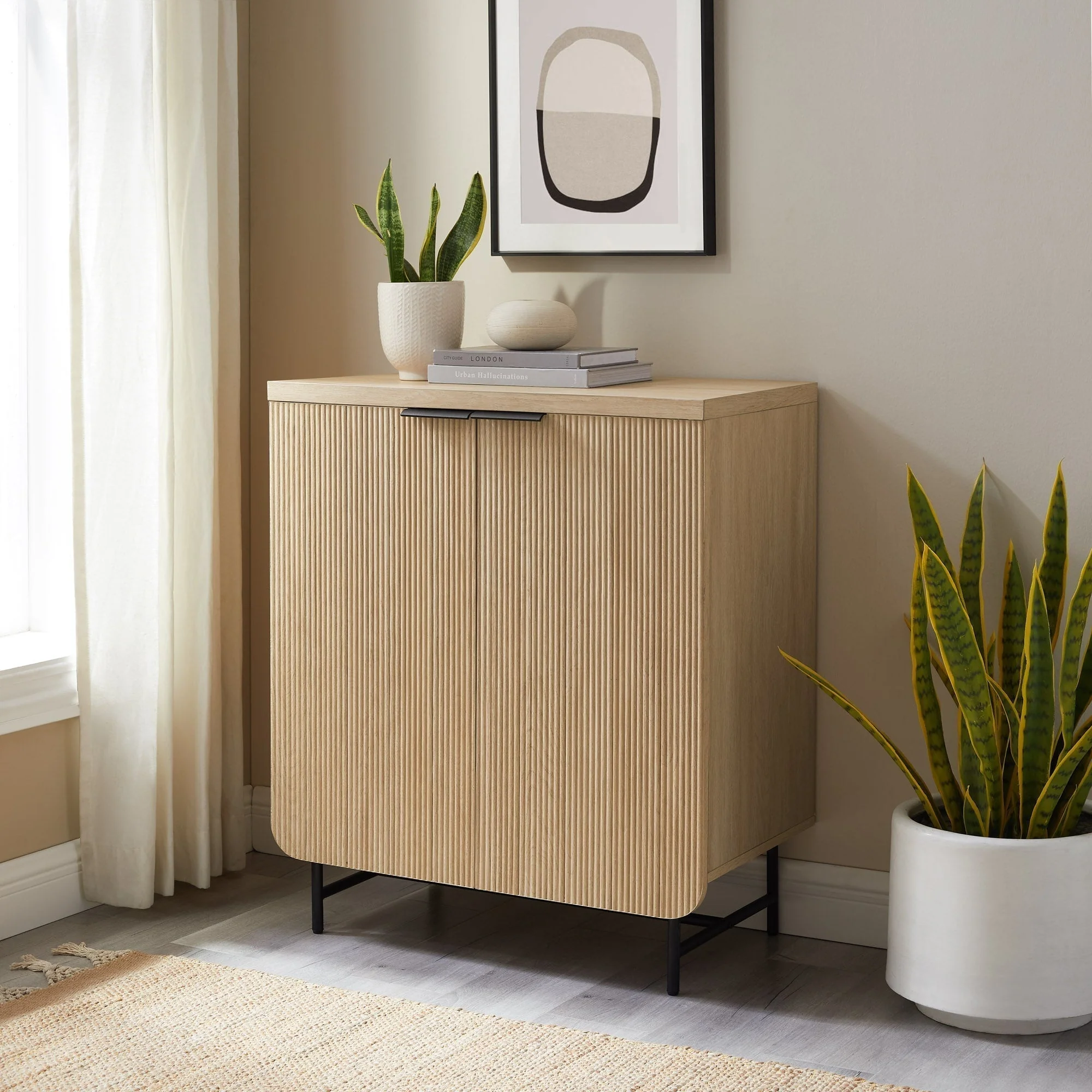Reema Scandinavian Accent Cabinet - Image 2