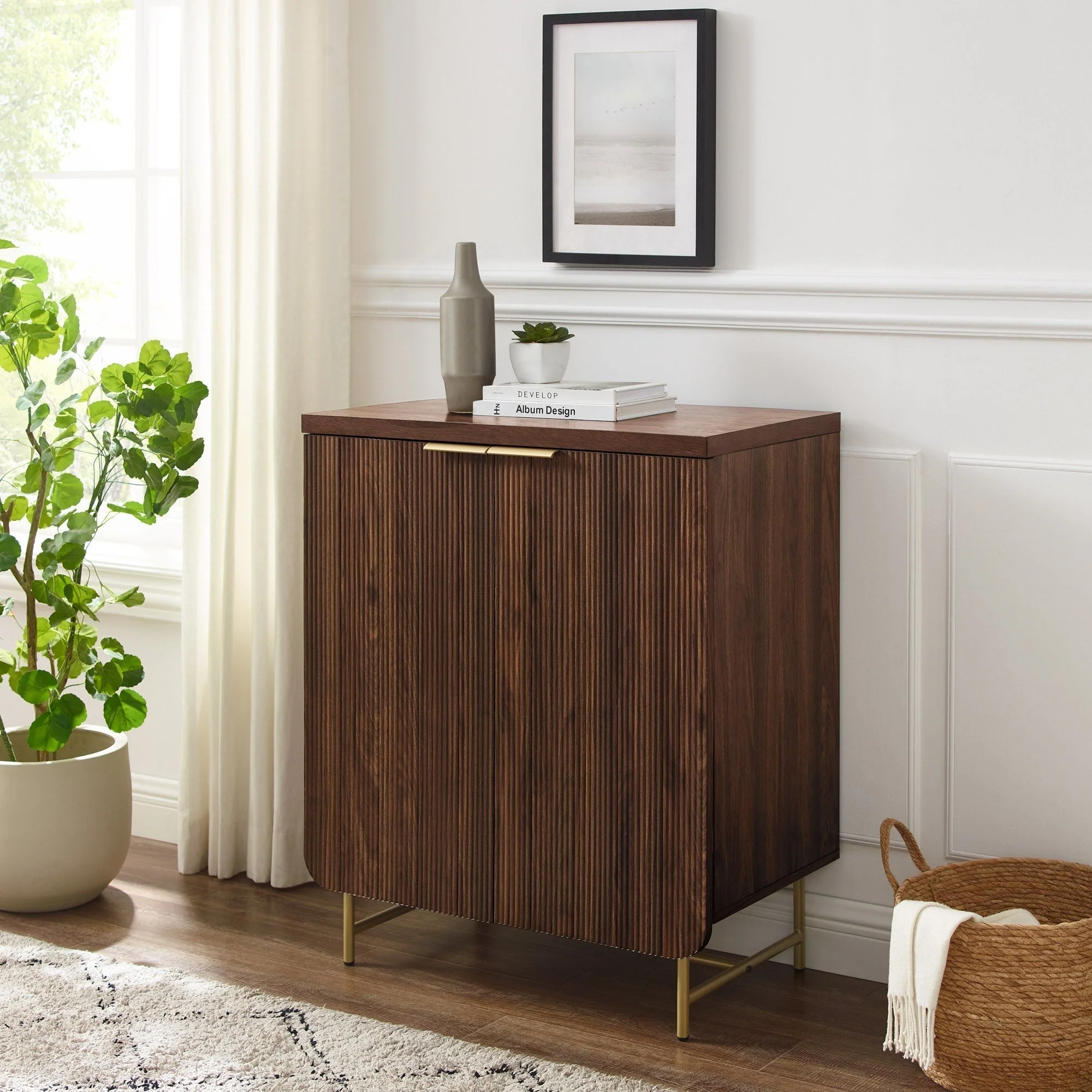 Reema Scandinavian Accent Cabinet - Image 5