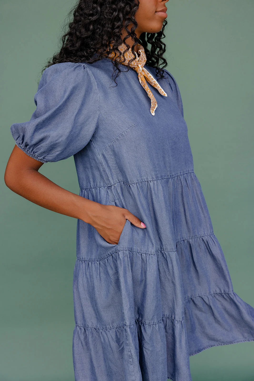 Report Card Denim Dress - Image 7
