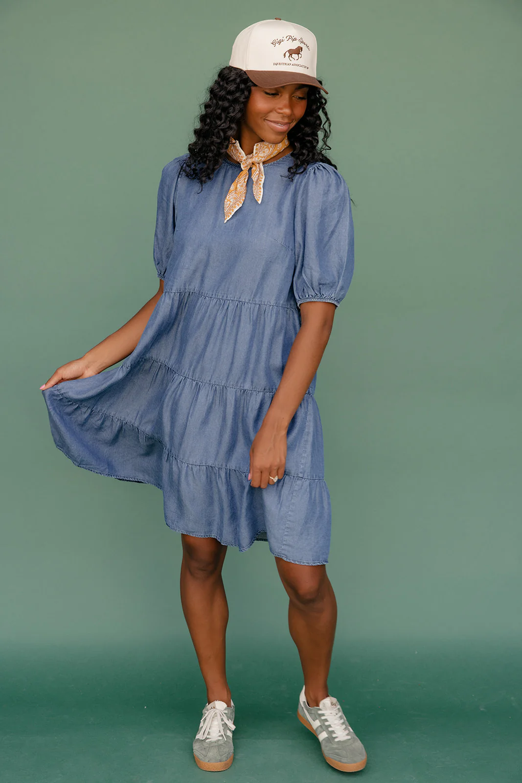 Report Card Denim Dress - Image 8