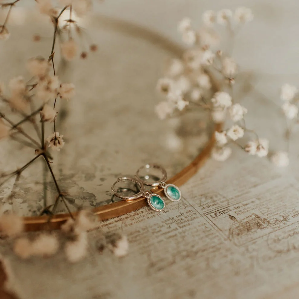 Riley Turquoise Hoops - Image 9