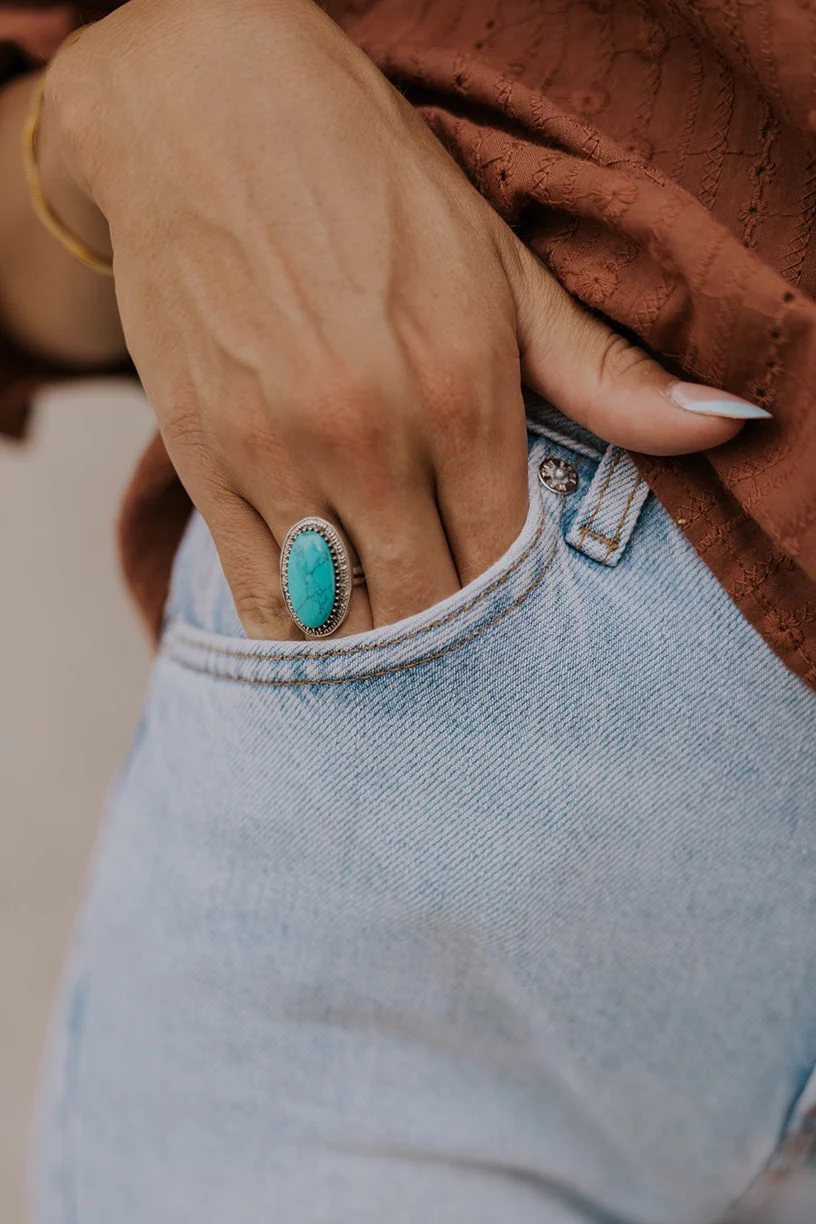 ROOLEE Silver Linings Turquoise Ring - Image 4
