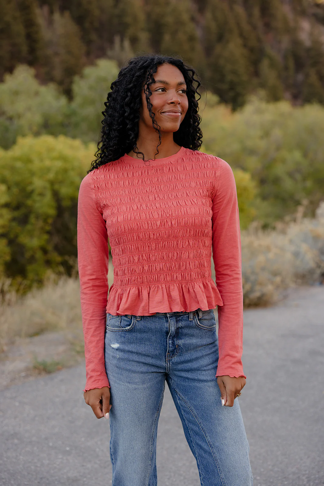 Rosewater Smocked Blouse - Image 4