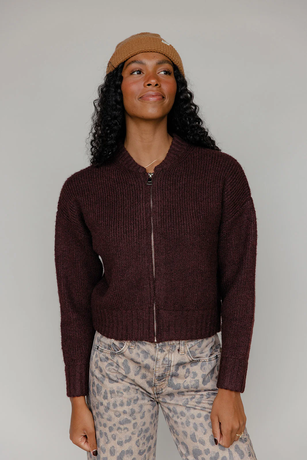 Rosewood Zip Sweater - Image 5