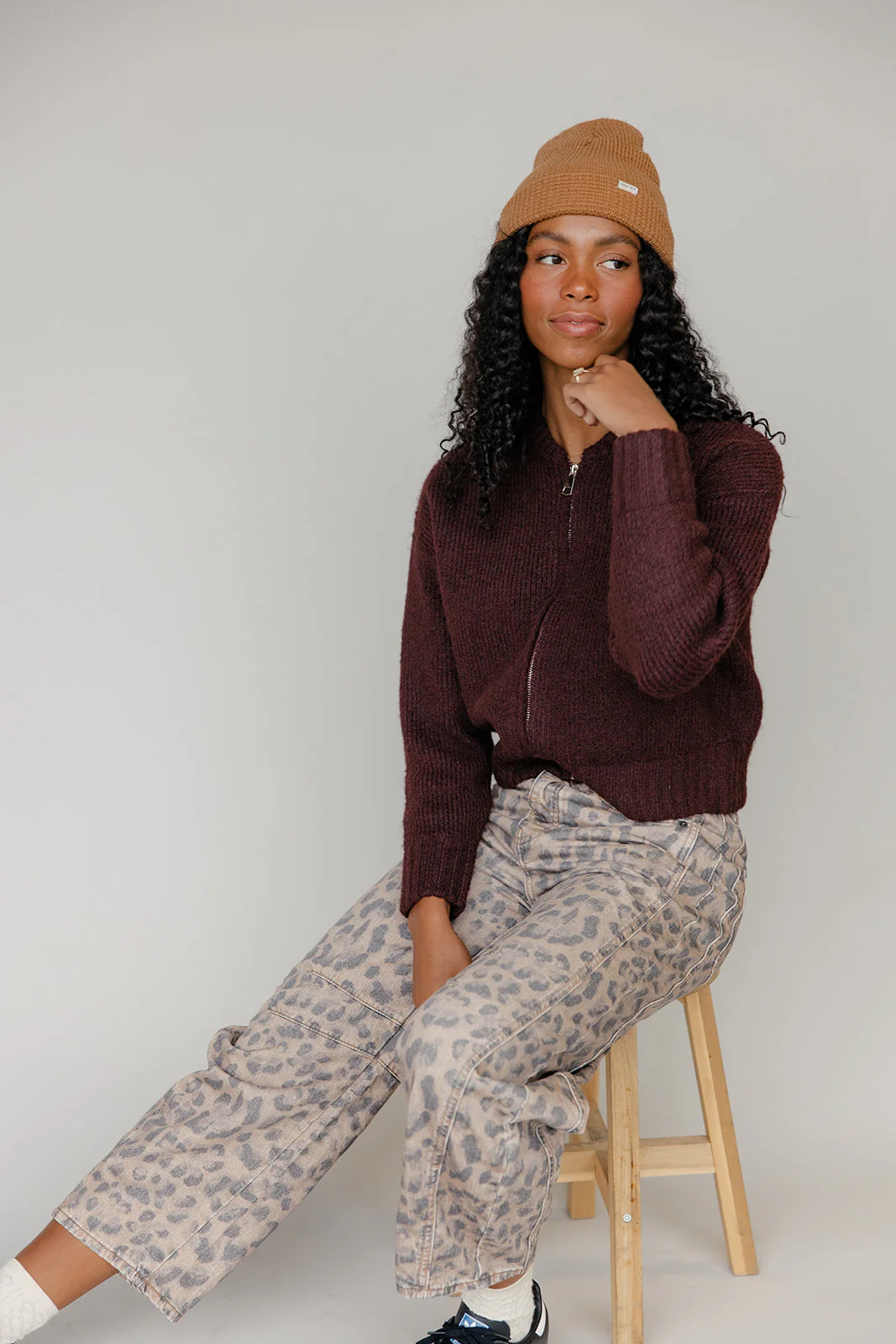Rosewood Zip Sweater - Image 8