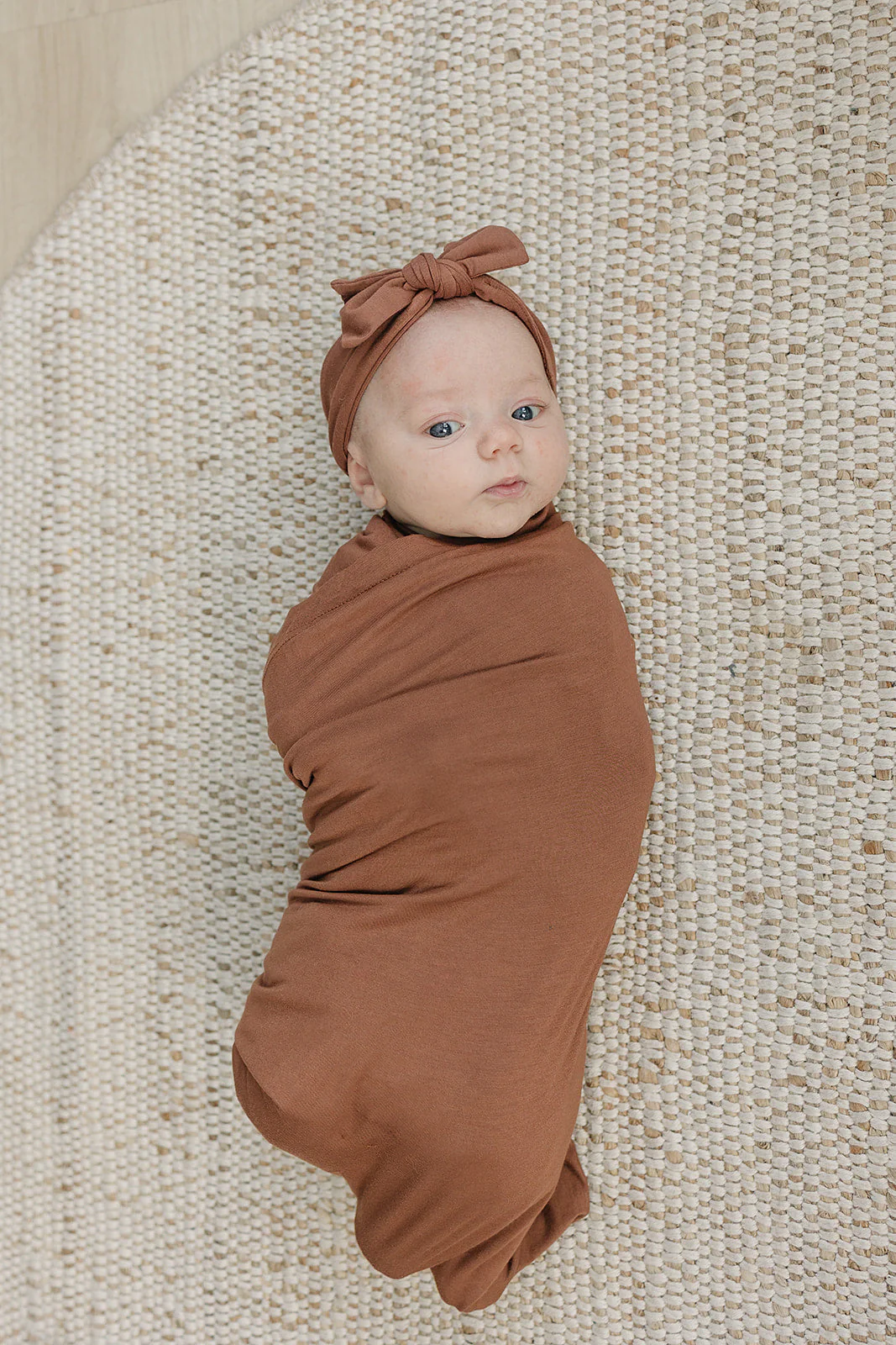 Rust Bamboo Hat OR Head Wrap Set - Image 5