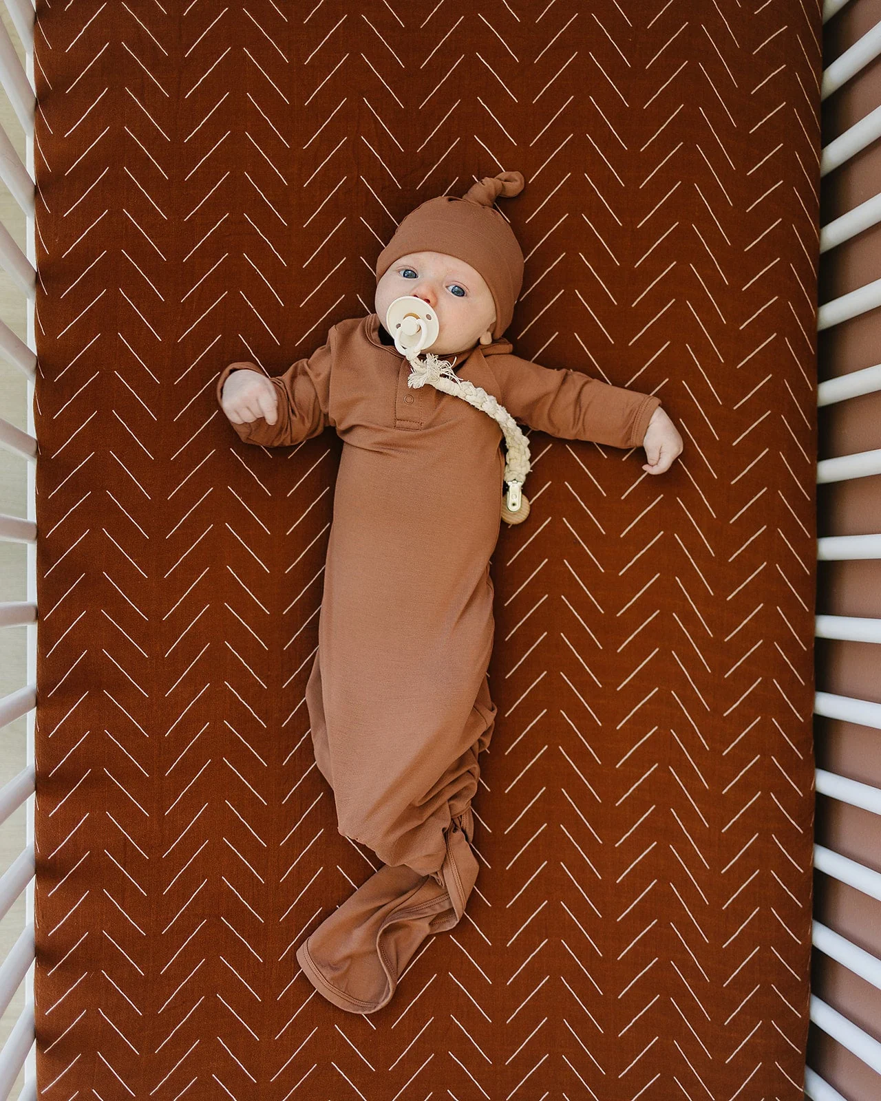 Rust Bamboo Knot Gown - Image 2