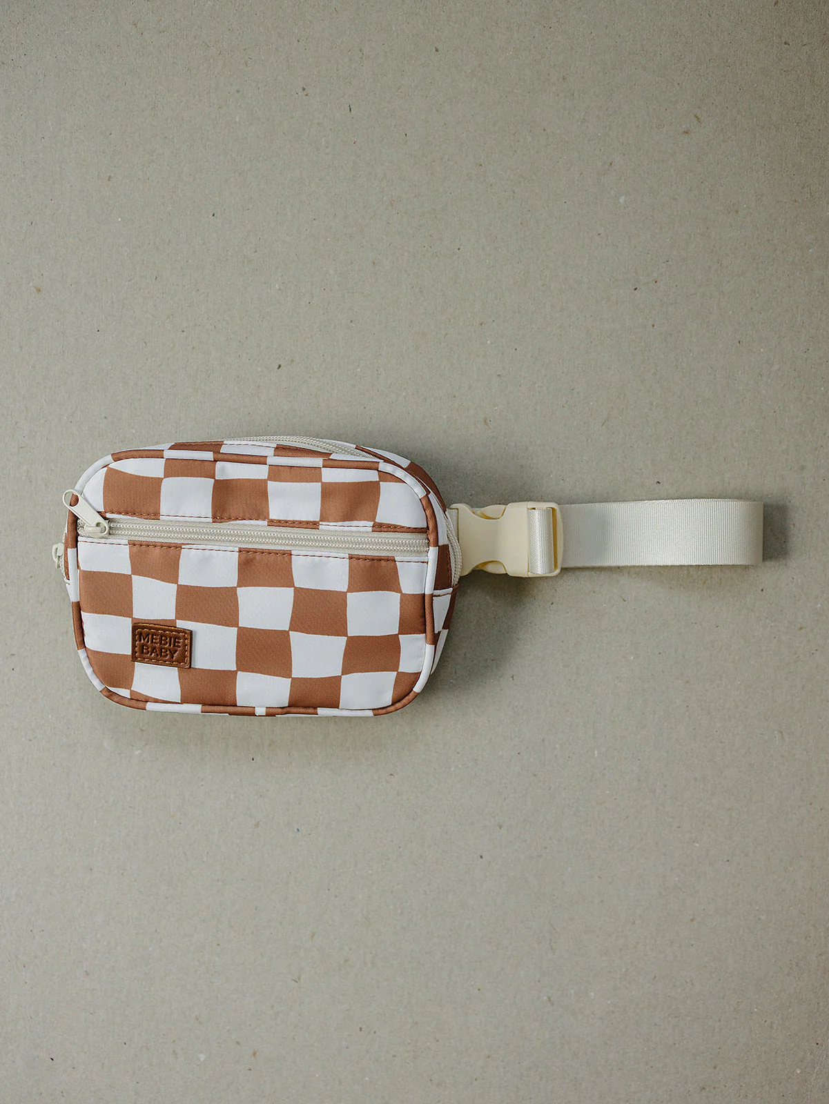 Rust Wavy Checkered Mini Fanny Pack - Image 2