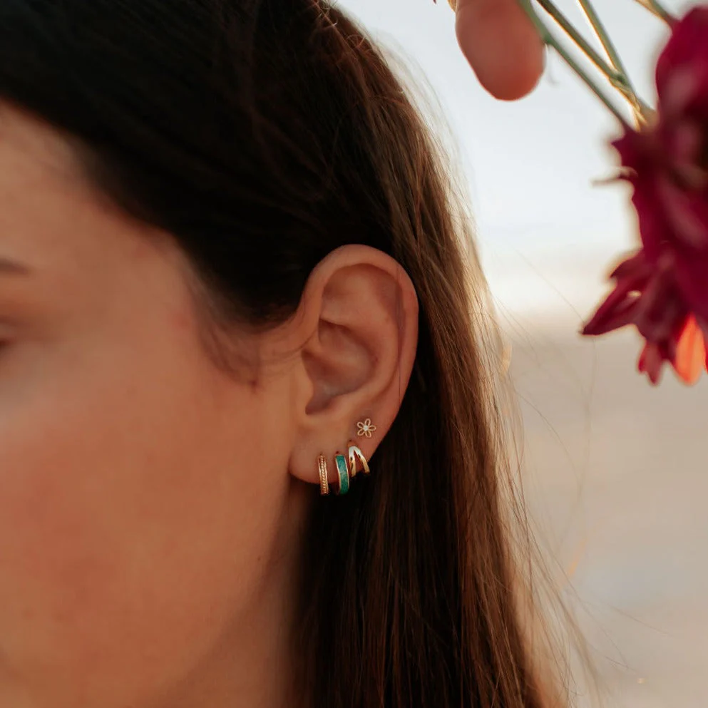 Sadie Double Band Hoops - Image 5