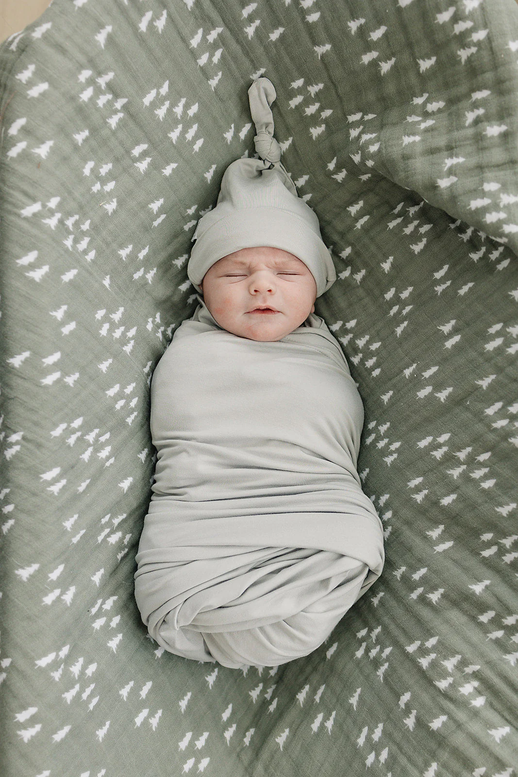 Sage Bamboo Stretch Swaddle - Image 2