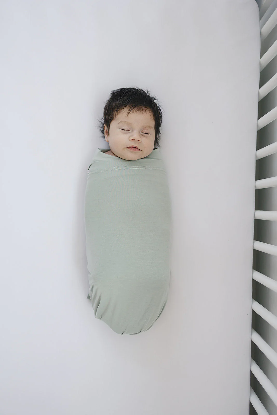 Sage Bamboo Stretch Swaddle - Image 5