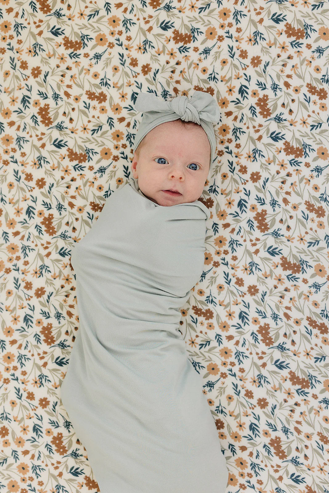Sage Bamboo Stretch Swaddle - Image 6