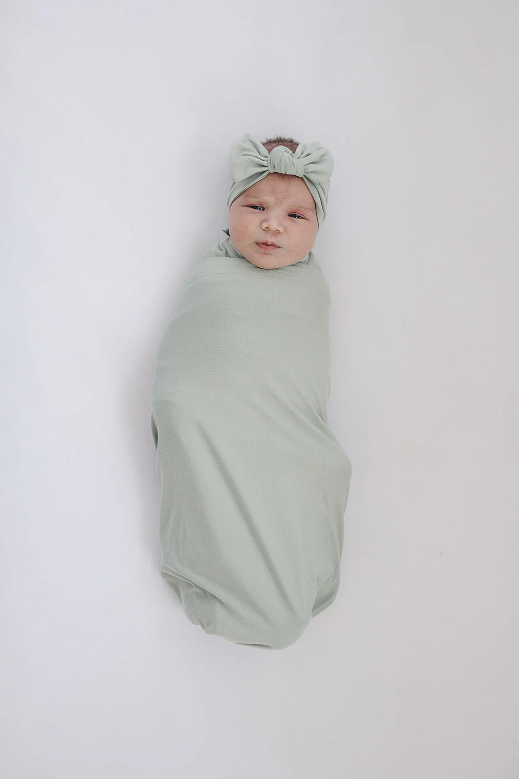 Sage Bamboo Stretch Swaddle - Image 9
