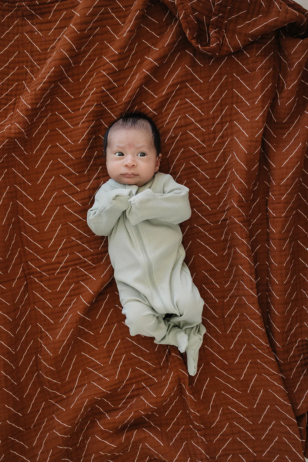 Sage Organic Cotton Ribbed Zipper - Image 5