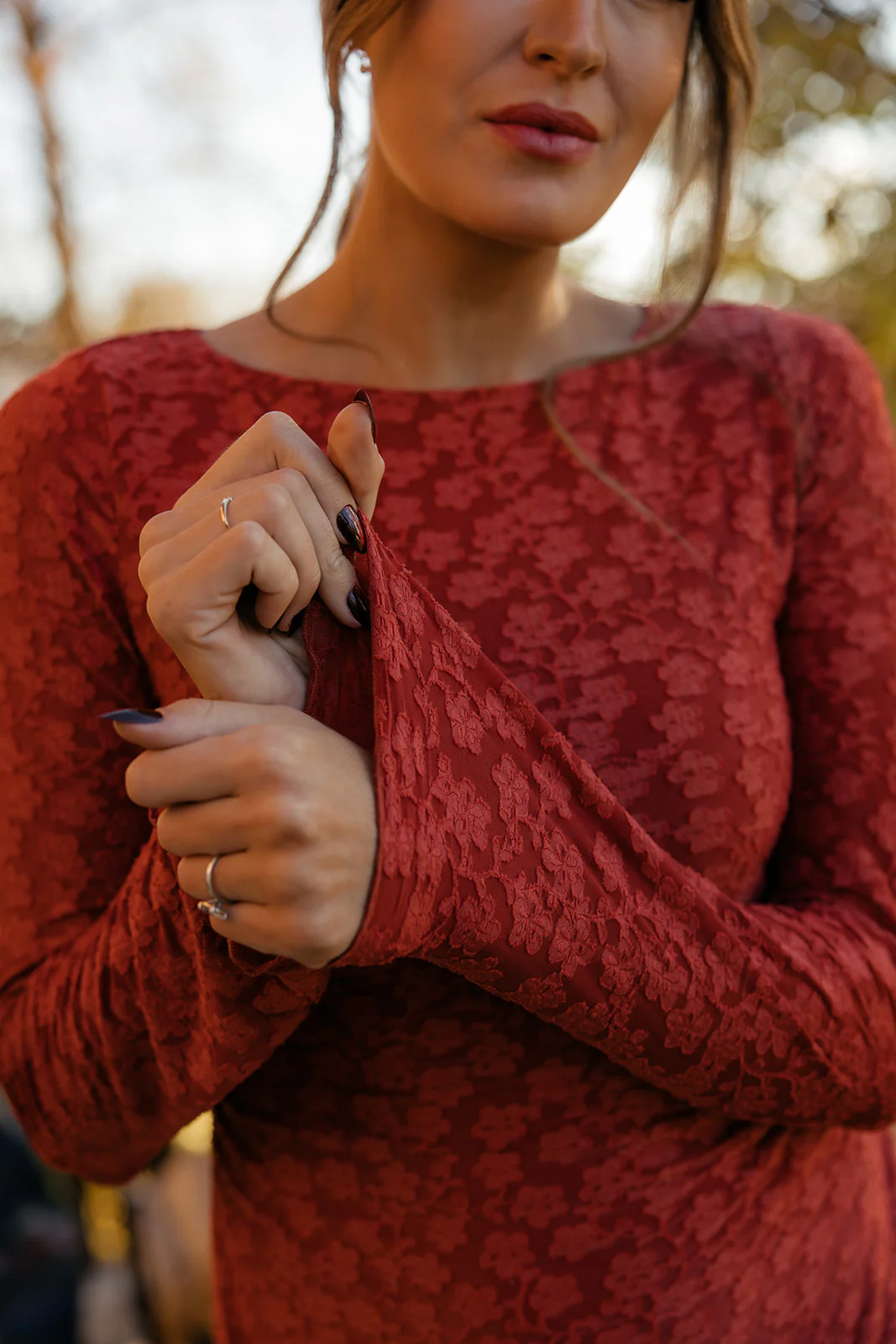 Scarlet Meadow Floral Dress - Image 2