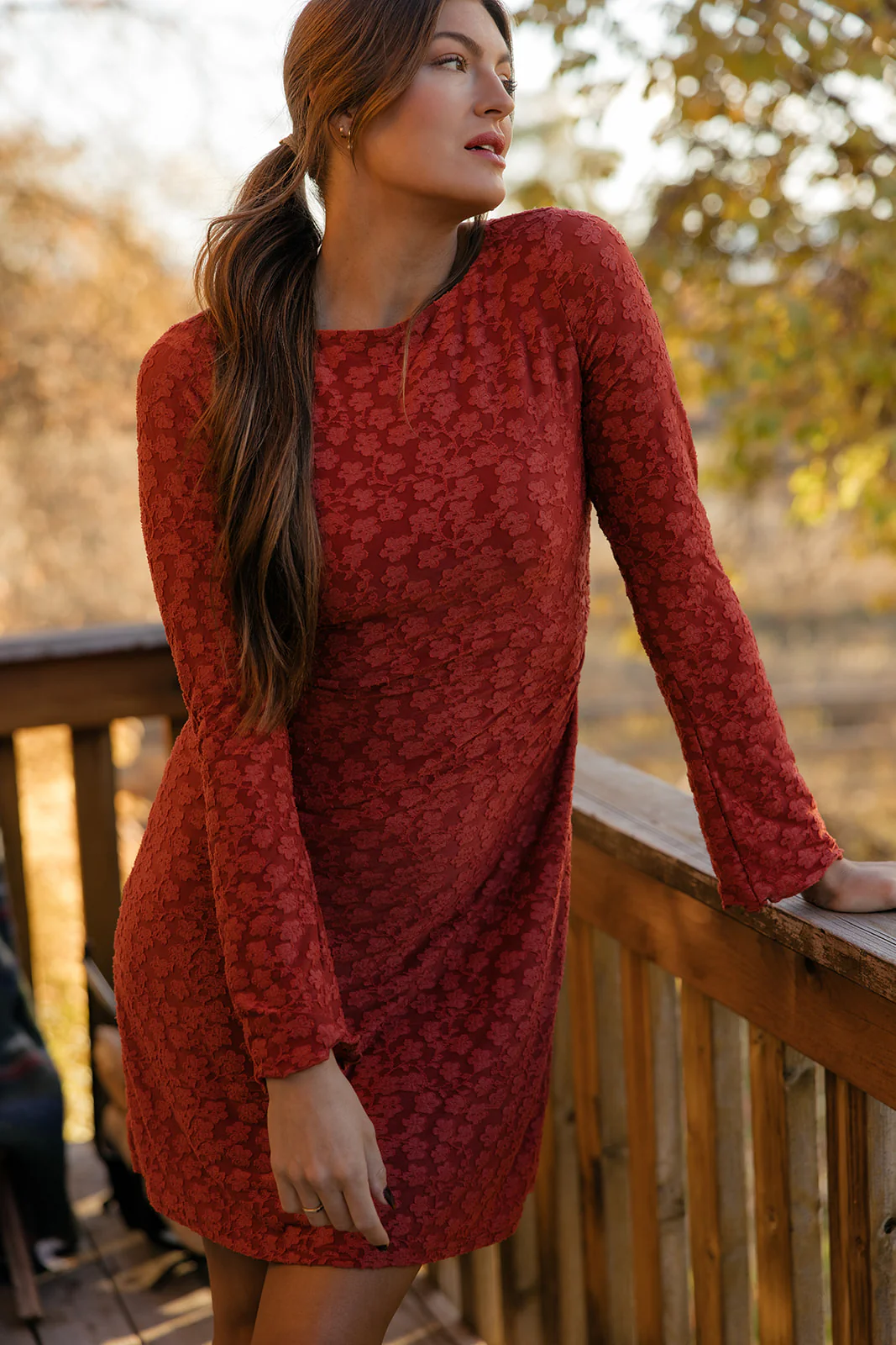 Scarlet Meadow Floral Dress - Image 5