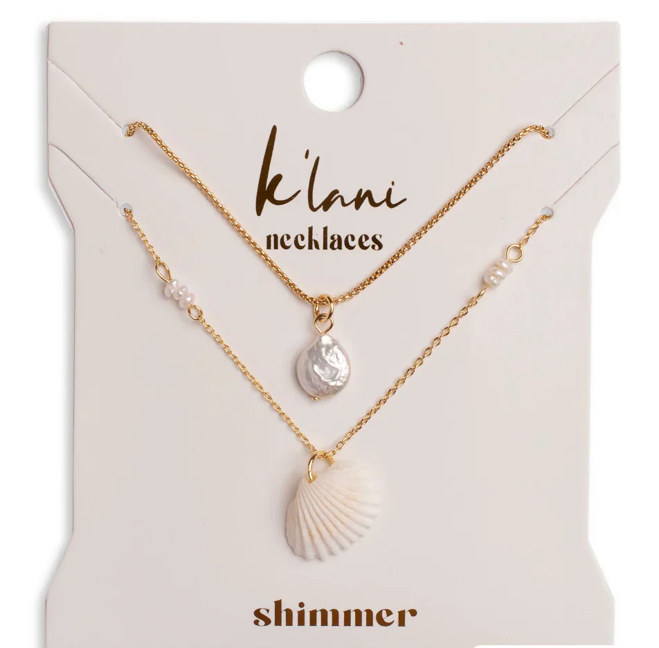 Shimmer Necklace Set - New