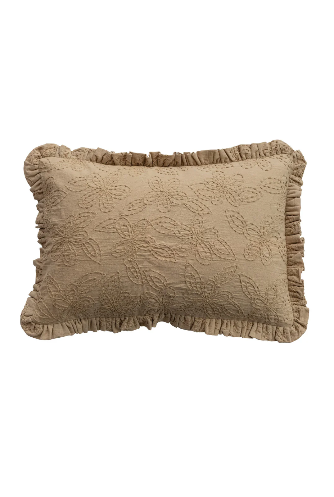 Simply Styled Hand-Embroidered Pillow - Image 3